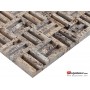 Patlatma Doğal Taş Gümüş Silver Duvar Paneli 1x48cm-DT1502